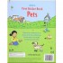Usborne First Sticker Book: Pets