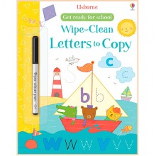 Usborne Wipe-Clean Get Ready for School: Letters to Copy