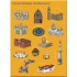 British History Timeline Stickerbook