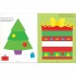 Usborne Sticker Shapes Christmas