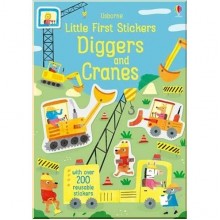 Usborne Little First Stickers: Diggers and Cranes