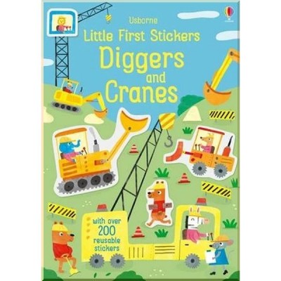 Usborne Little First Stickers: Diggers and Cranes