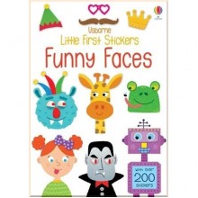 Usborne Little First Stickers: Funny Faces