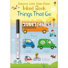 Usborne Little Wipe-Clean Word Book Things That Go