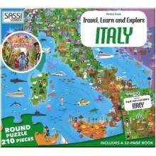 Travel, Learn and Explore: Italy Book and Puzzle