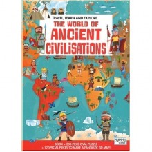 Travel, Learn and Explore: The World of Ancient Civilisations Book and Puzzle