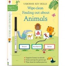 Usborne Wipe-Clean Finding out about Animals