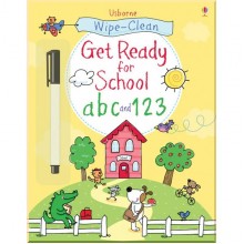 Usborne Wipe-Clean Get Ready for School: abc and 123
