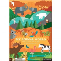 Petit Collage My Animal World Sticker Activity Set