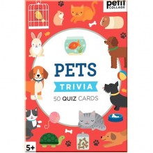 Petit Collage Pets Trivia 50 Quiz Cards