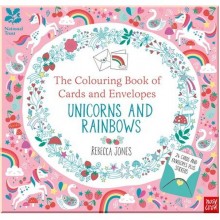 Nosy Crow National Trust: The Colouring Book of Cards and Envelopes: Unicorns and Rainbows