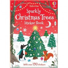 Usborne Sparkly Christmas Trees Sticker Book