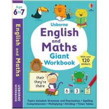 Usborne Workbooks: English and Maths Giant Workbook 6-7