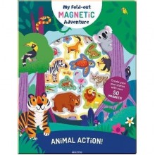 Auzou My Fold-Out Magnetic Adventure: Animal Action!