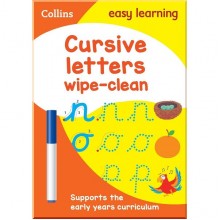 Collins Easy Learning Preschool: Cursive Letters Wipe-Clean Activity Book (Ages 3-5) Collins