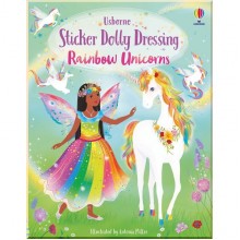 Sticker Dolly Dressing: Rainbow Unicorns Usborne