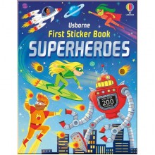 First Sticker Book: Superheroes Usborne