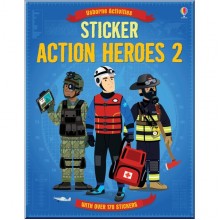 Usborne Sticker Action Heroes 2