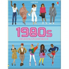 Usborne 1980s fashion sticker book
