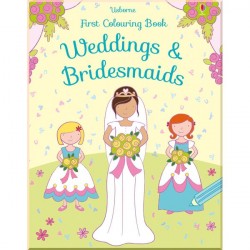 Usborne First Colouring Book Weddings and bridesmaids