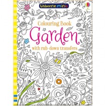 Usborne Garden colouring book with rub-down transfers