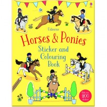 Usborne Horses and ponies sticker and colouring book