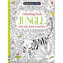 Usborne Jungle colouring book with rub-down transfers