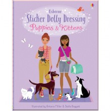 Usborne Sticker Dolly Dressing Puppies and Kittens