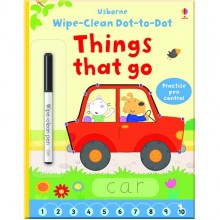 Usborne Wipe-clean dot-to-dot things that go
