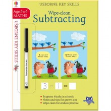 Usborne Wipe-clean subtracting 5-6
