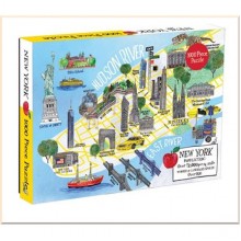 Galison New York City Map 1000 Piece Puzzle