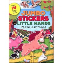MoonDance Press Jumbo Stickers for Little Hands: Farm Animals