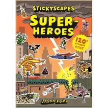Laurence King Stickyscapes Superheroes