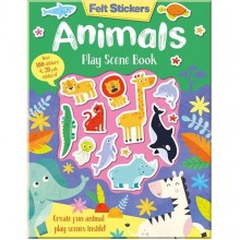 Imagine That Felt Stickers: Animals Play Scene Book