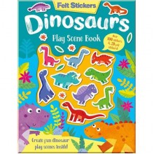 Imagine That Felt Stickers: Dinosaurs Play Scene Book