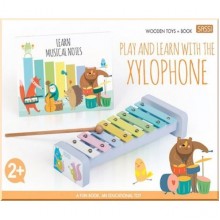 Sassi Wooden Toys + Book: Play and Learn with the Xylophone