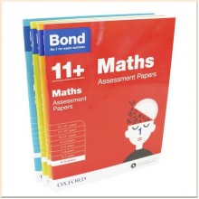 Bond 11+ Assessment Papers (English, Maths, Verbal, Non Verbal) 4 Books By Oxford