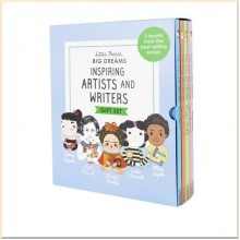 Little People Big Dreams Inspiring Artists and Writers Gift 5 Books Box Collection Set by Lisbeth Kaiser