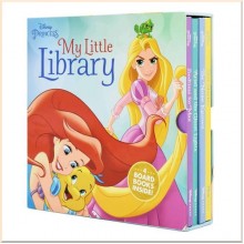 Disney Princess My Little Library 4 Board Book Collection Set