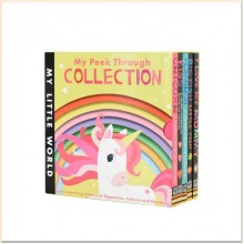 My Little World 5 Board Books (Big Fish,Flamingo,Love Mummy,Kiss,Unicorn) by Little Tiger