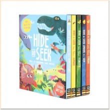 Hide and Seek Touch and Feel Lift the Flap 5 Books Collection Box Set by Little Tiger