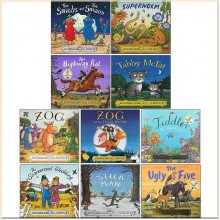 Julia Donaldson Collection 10 Books Set (Zog and the Flying Doctors, Tiddler, The Scarecrows' Wedding, Stick Man, The Ugly Five and More)