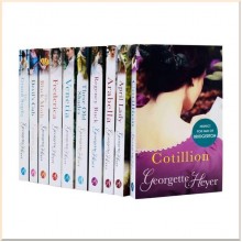 Georgette Heyer 10 Books Collection Set (Moth, Frederica, Regency, Arabella, Devil, Shades, Lady, Sophy, Cotillion, Venetia)