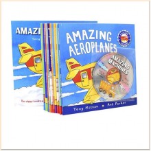 Amazing Machines Childrens 10 Books With CD Collection Set